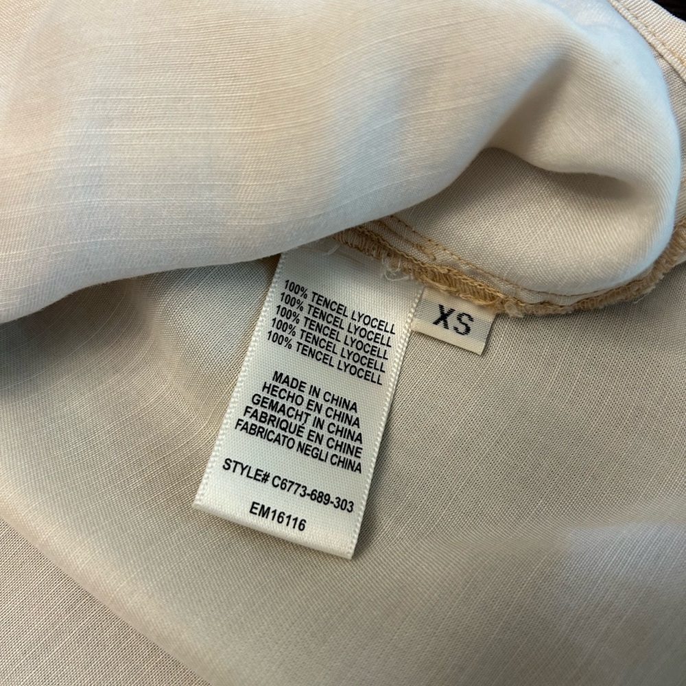 NWT Cloth and Stone Anthropologie Tencel Shirt Dress with Pockets! - Picture 3 of 8